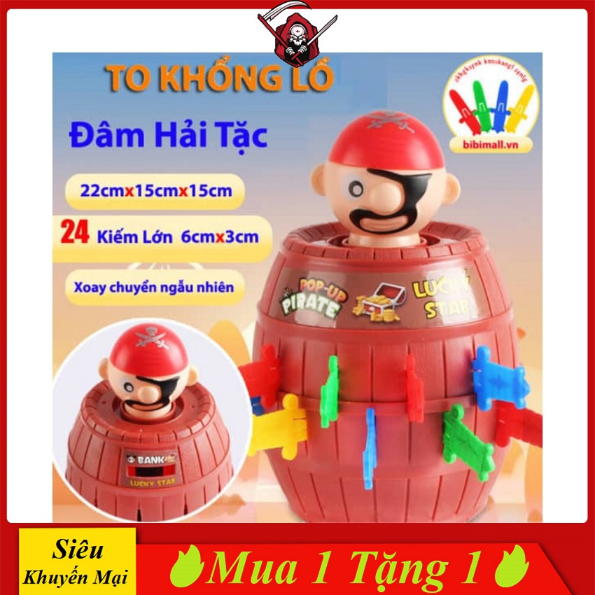 Đồ chơi đâm hải tặc kinpow loại lớn 24 phụ kiện cho các bé chơi đội nhóm vui nhộn
