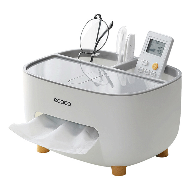 Hộp khăn giấy để bàn, hộp đựng giấy ăn cao cấp decor bàn, đựng đồ đa năng, hộp để giấy ăn ECOCO dễ thương