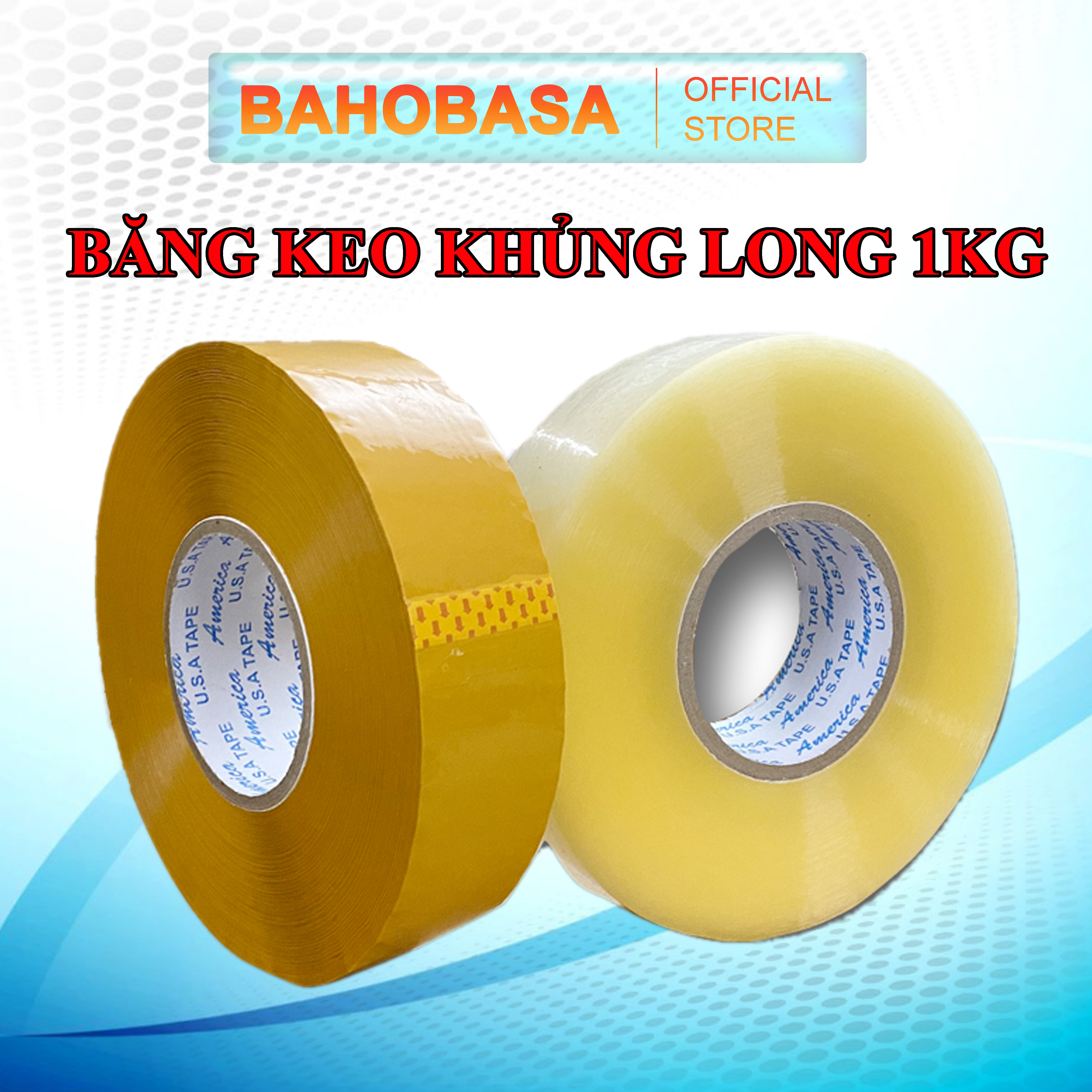 Băng Dính Băng Keo Đóng Hàng 1KG/Cuộn TO ĐÙNG Lõi Mỏng Chỉ Dư Chứ Không Thiếu