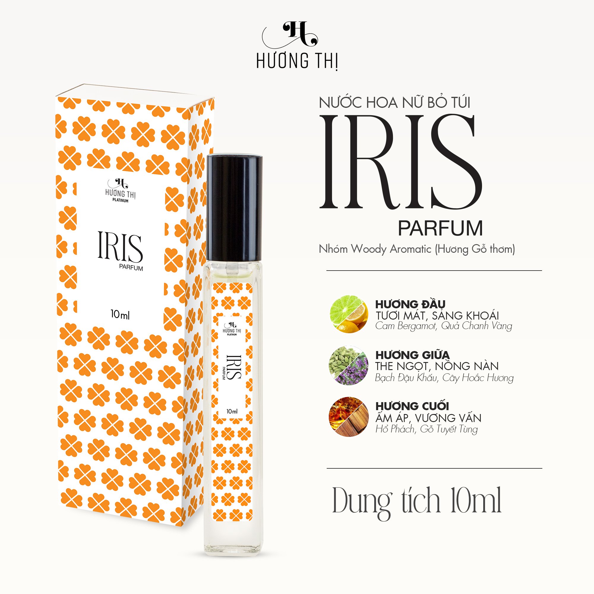 Nước hoa nữ Iris xịt thơm Hương Thị Men’s Parfum 10ml