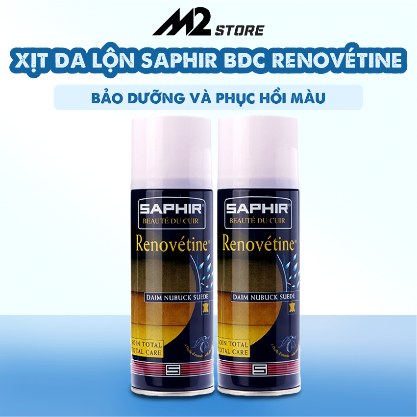 Xịt phục hồi màu da lộn Saphir BDC Renovétine (XDG56)