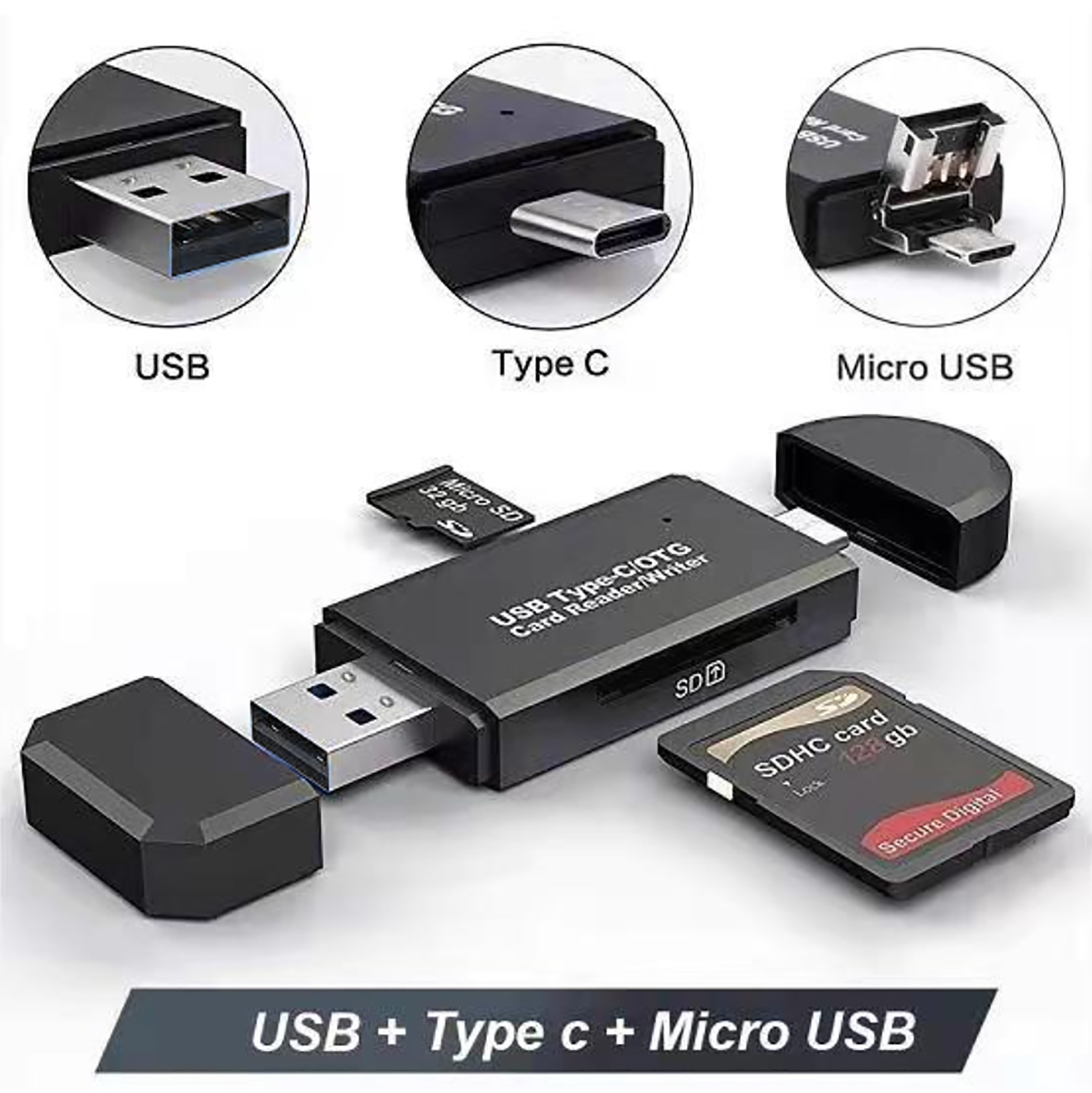 Đầu đọc thẻ nhớ đủ loại cho máy tính, laptop hỗ trợ sd, cf, tf, xd, memory stick pro duo...