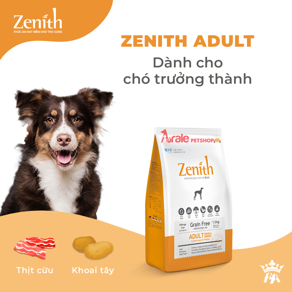 Thức ăn cho chó zenith puppy - aldult loại 3kg