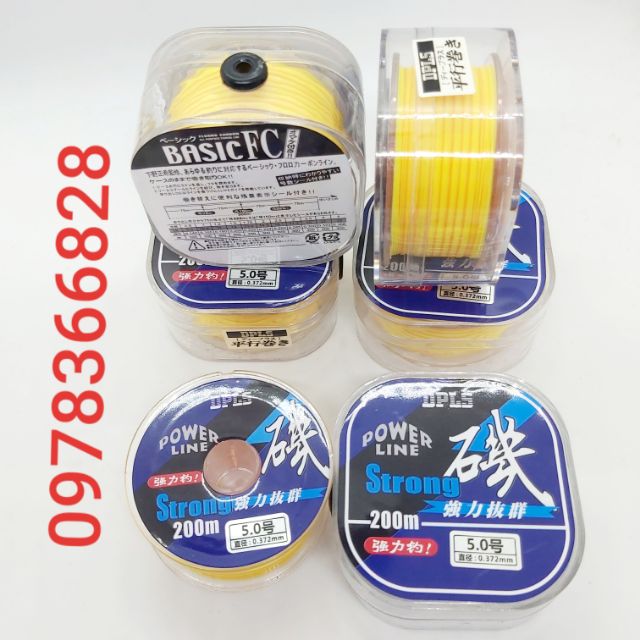 Cước câu cá power line strong 200m nhật