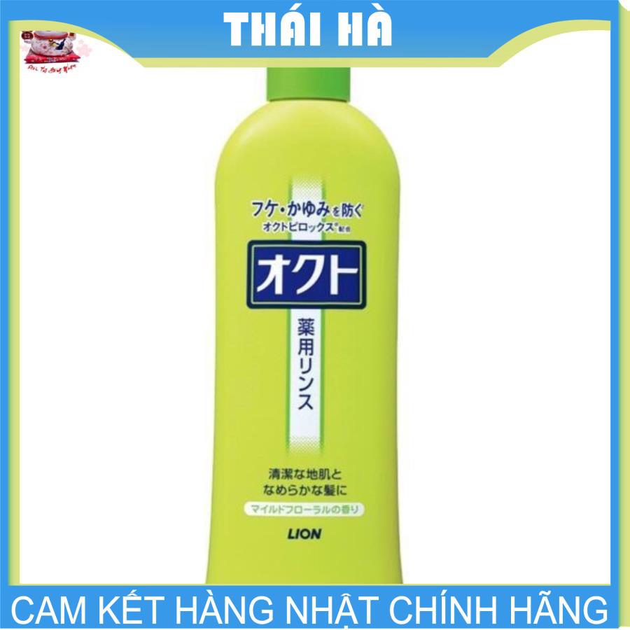 Dầu Xả Ngăn Gàu Ngứa Okuto Lion 320ml Nhật Bản