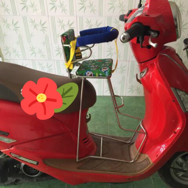 Ghế ngồi xe máy cho bé xe Atila, Elizabeth, Noza có tựa