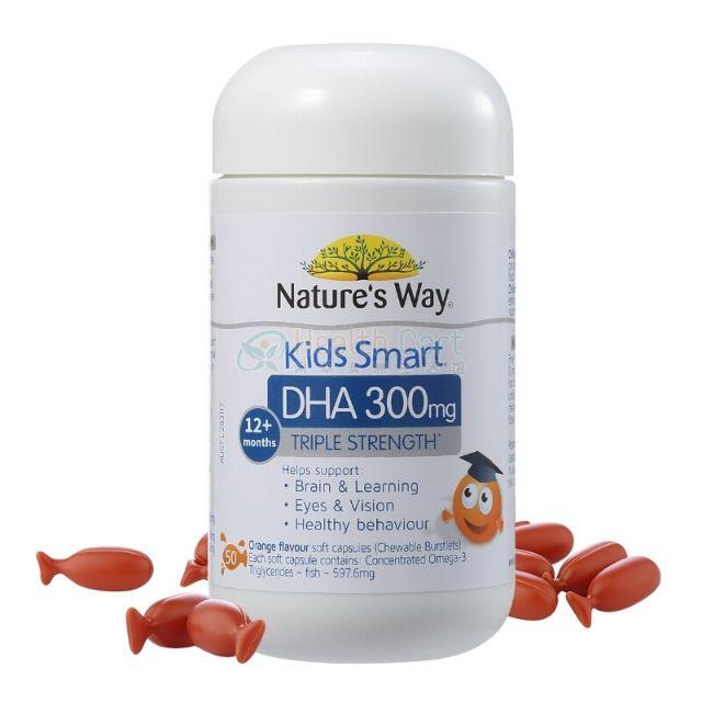 Kẹo bổ sung DHA cho bé Nature's Way Kids Smart DHA 300mg 50 viên
