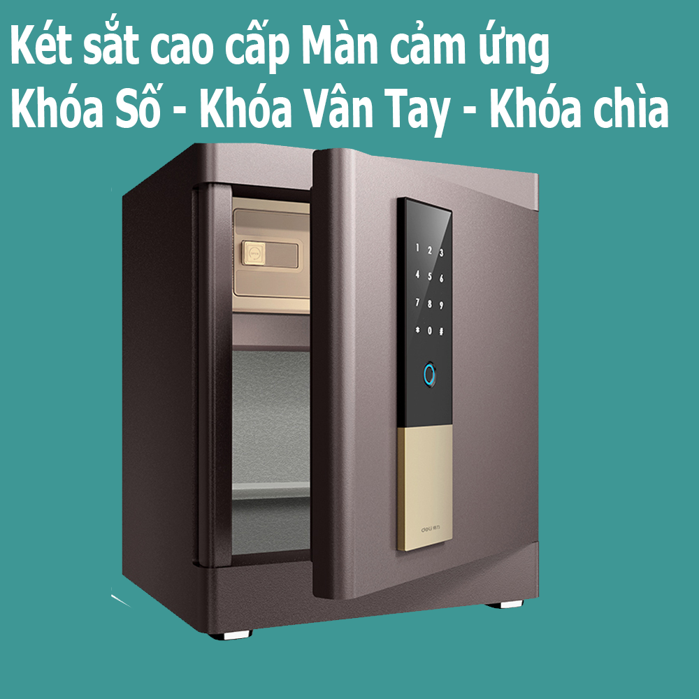 Két sắt cao cấp khóa số khóa vân tay màn cảm ứng, két sắt cá nhân văn phòng gia đình khách sạn bảo mật an toàn