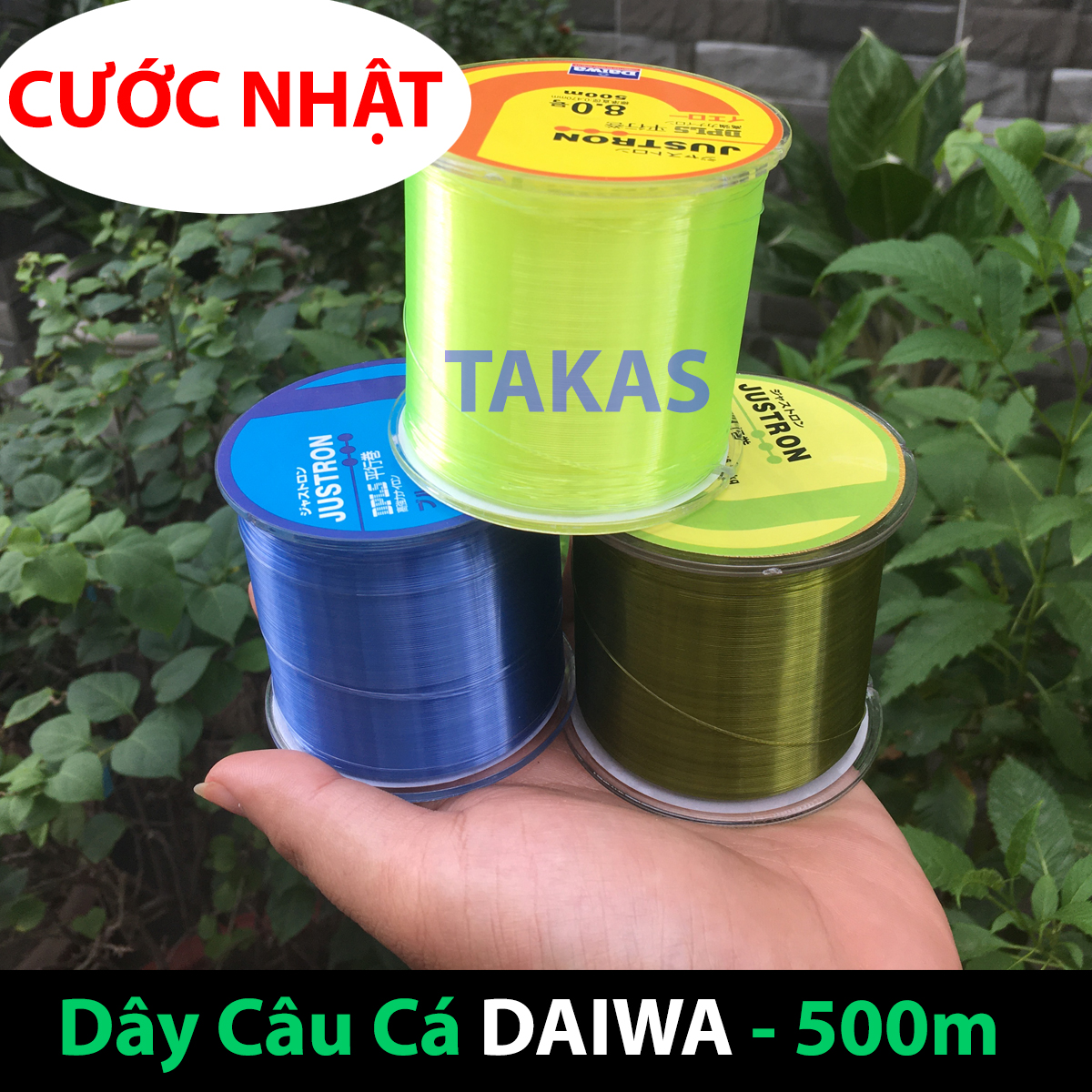 [HCM]Cước Câu Cá Tàng Hình DAIWA Nhập Khẩu Nhật Bản Loại 1(500m)