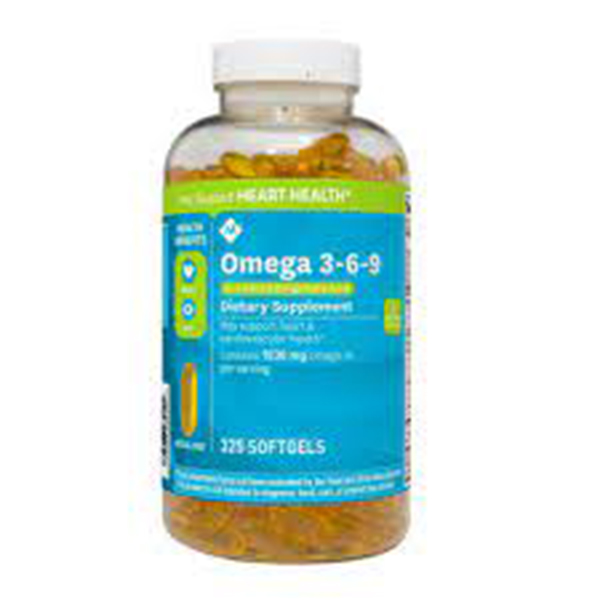 Viên bổ sung omega 3-6-9 supports heart health hộp 325 viên