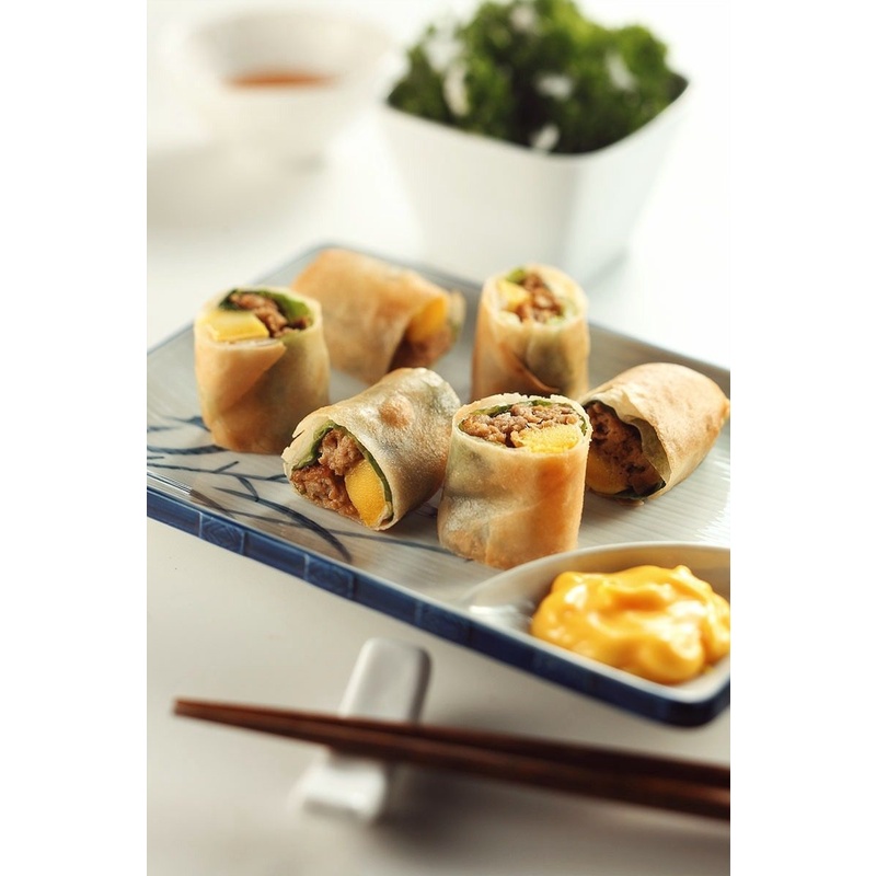 Bánh Tráng Bột Mì Singapore Tyj Spring Roll Pastry 550gr/ 21.5cm/ 9.5" 40 Lá /Bánh Tráng Singapore Bánh Tráng Bột Mì Đông Lạnh/ Vỏ Cuốn Chả Giò/ Vỏ Cuốn Ram/ Bánh Tráng Chả Giò - Nhập Khẩu Chính Hãng Thương Hiệu Nổi Tiếng Singapore