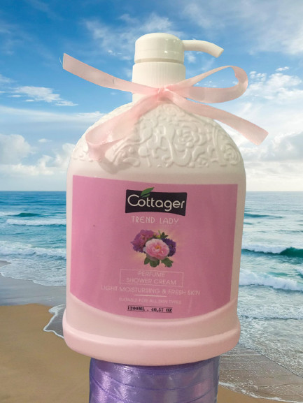 Sữa tắm cottage pháp trắng da hương nước hoa - chai 1200ml