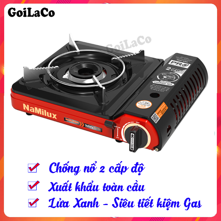 Bếp ga mini du lịch Namilux PL-2021 PF - Bếp gas mini Namilux - Chống cháy nổ
