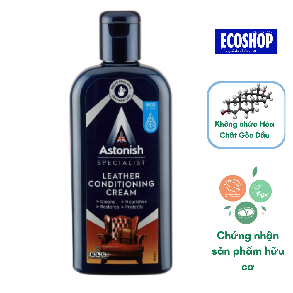 Kem vệ sinh bảo dưỡng đồ dùng bằng da Astonish C6960 - 250ml