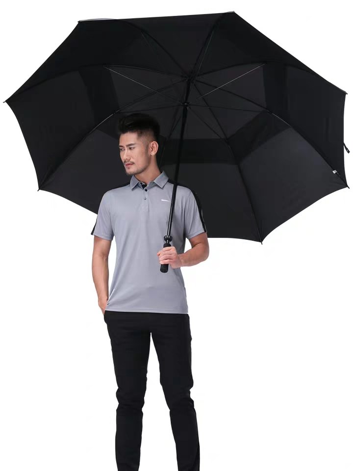Dù che mưa chắc chắn chống lật - Ô golf 2 tầng chống lật Kalila, Dù cán thẳng chống lật vải dù chống tia UV