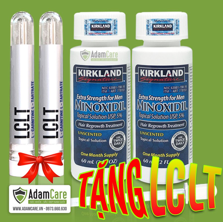 Dung dịch mọc râu tóc Minoxidil combo 2 chai Tặng kèm bột LCLT