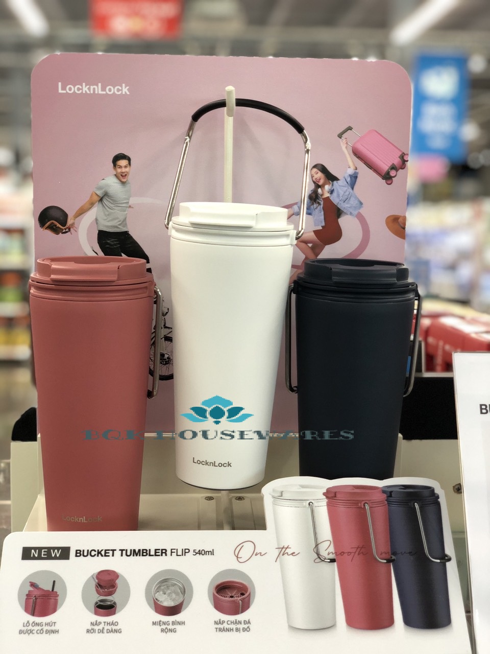 [HCM]Ly giữ nhiệt Lock&Lock Bucket Tumbler 540ml LHC4269