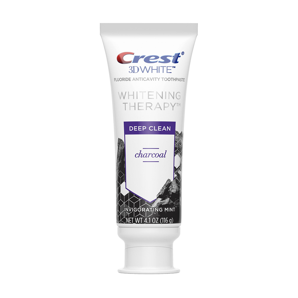 Kem đánh răng than hoạt tính Crest 3D White Charcoal Toothpaste 116g x4 của Mỹ