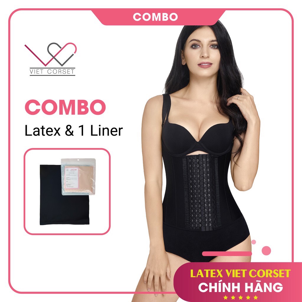 Gen nịt bụng Latex slim 102 giảm eo hiệu quả & Áo lót Liner chống hằn ngứa
