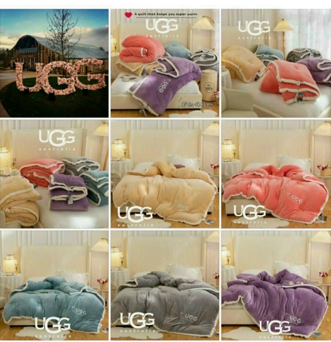 Chăn đông chăn lông cừu ugg đại hàn 4,5kg - nhadep56