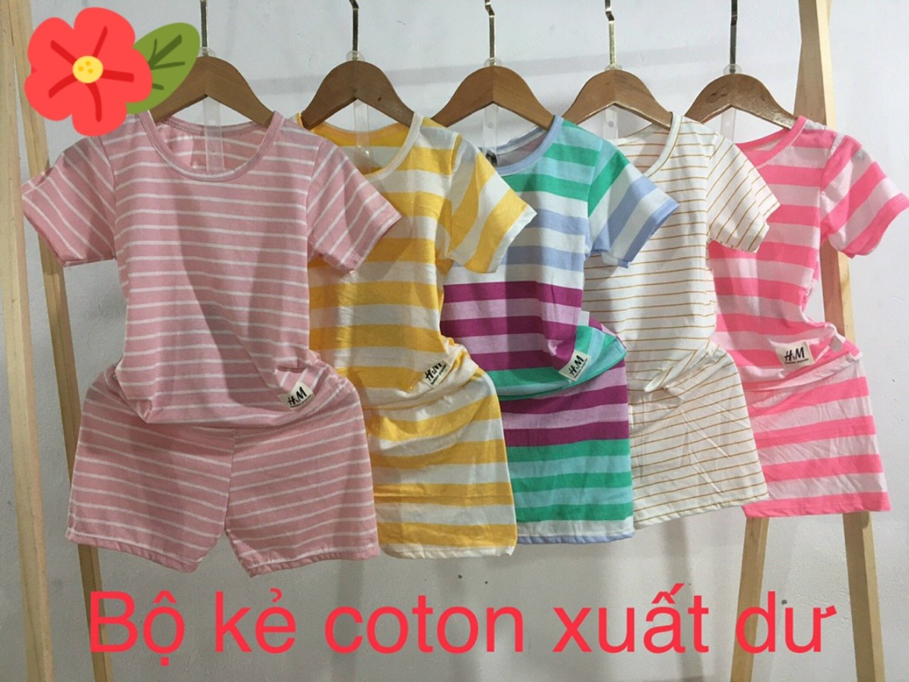 COMBO 3 bộ sọc dành cho bé trai , bé gái chất cotton mềm mịn co giãn