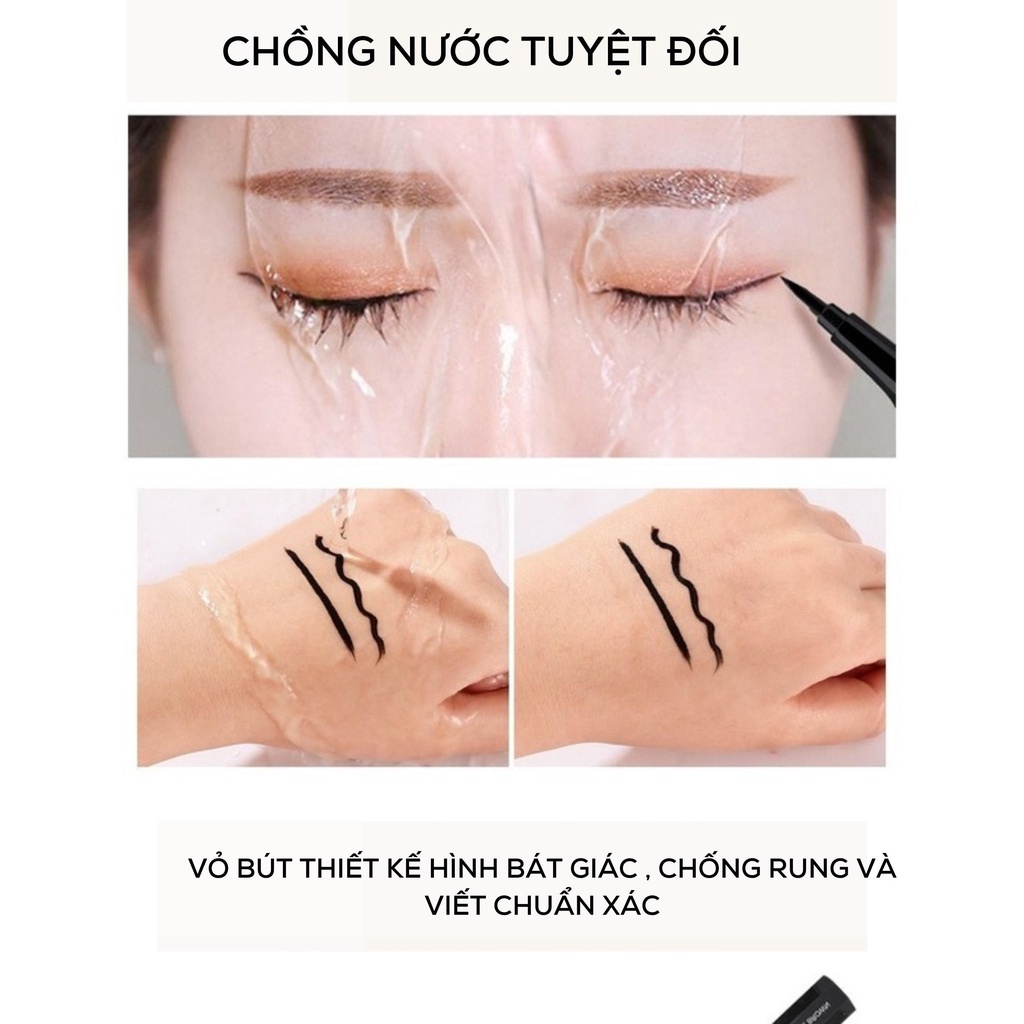 Bút kẻ mắt siêu mảnh, chống nước, lâu trôi, la meila là chì kẻ mắt giúp kẻ mắt nhanh khô, siêu bền