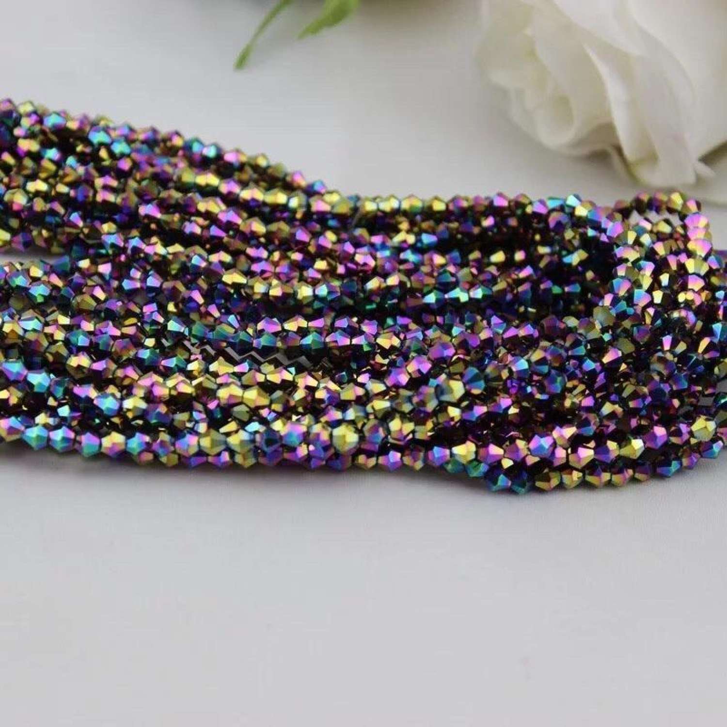 Nhiều màu dây hạt cườm 3mm