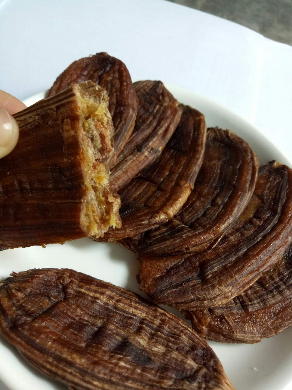 500g chuối hồng trần sấy dẻo nguyên trải còn vỏ lụa