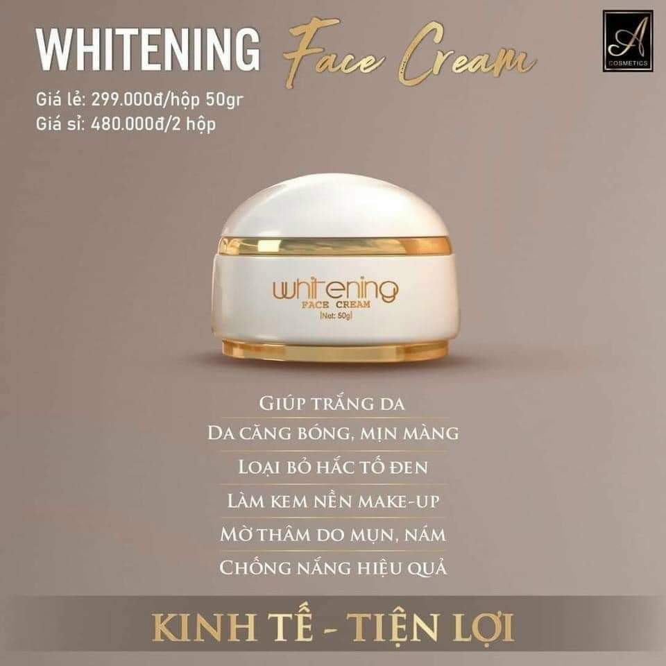 Combo kem dưỡng trắng da Face Pháp