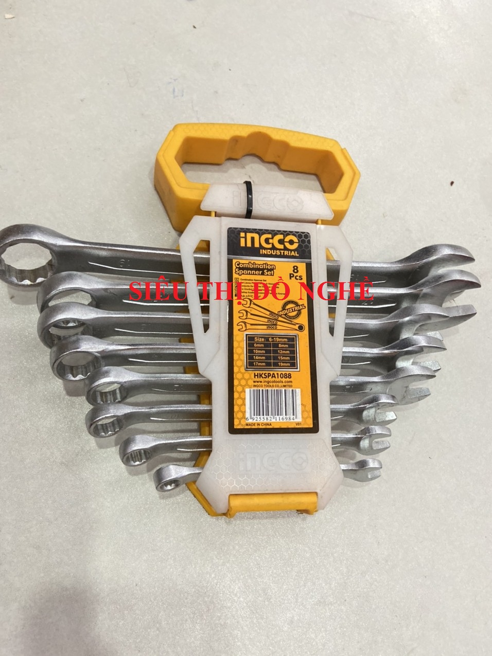 Bộ 8 cờ lê vòng miệng ingco hkspa1088