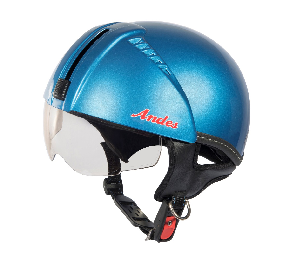 [Chính Hãng] Mũ Bảo Hiểm Kiểu Nửa Đầu Andes 181 Trơn Có Kính Ẩn