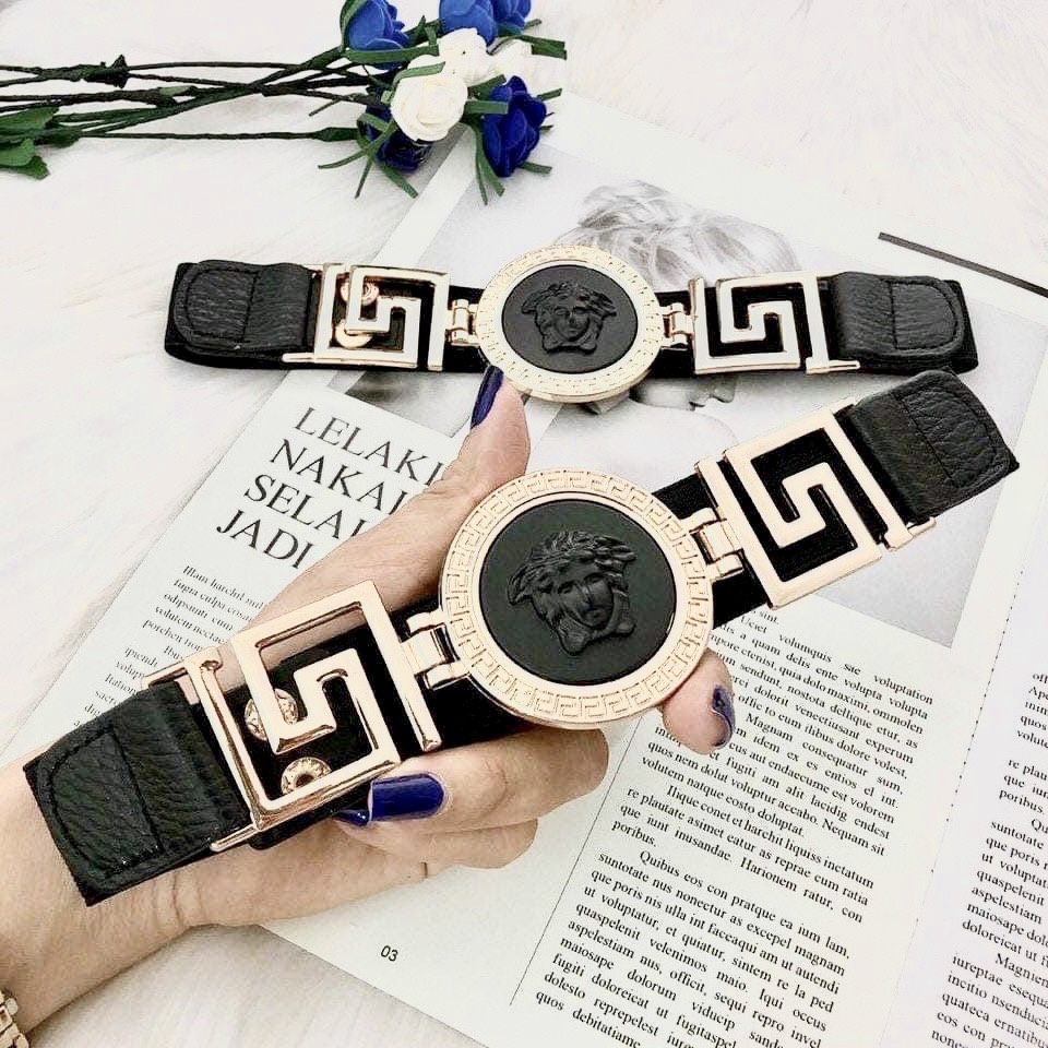 Đai váy Belt váy thời trang Dễ mix đồ họa tiết chữ V 3cm