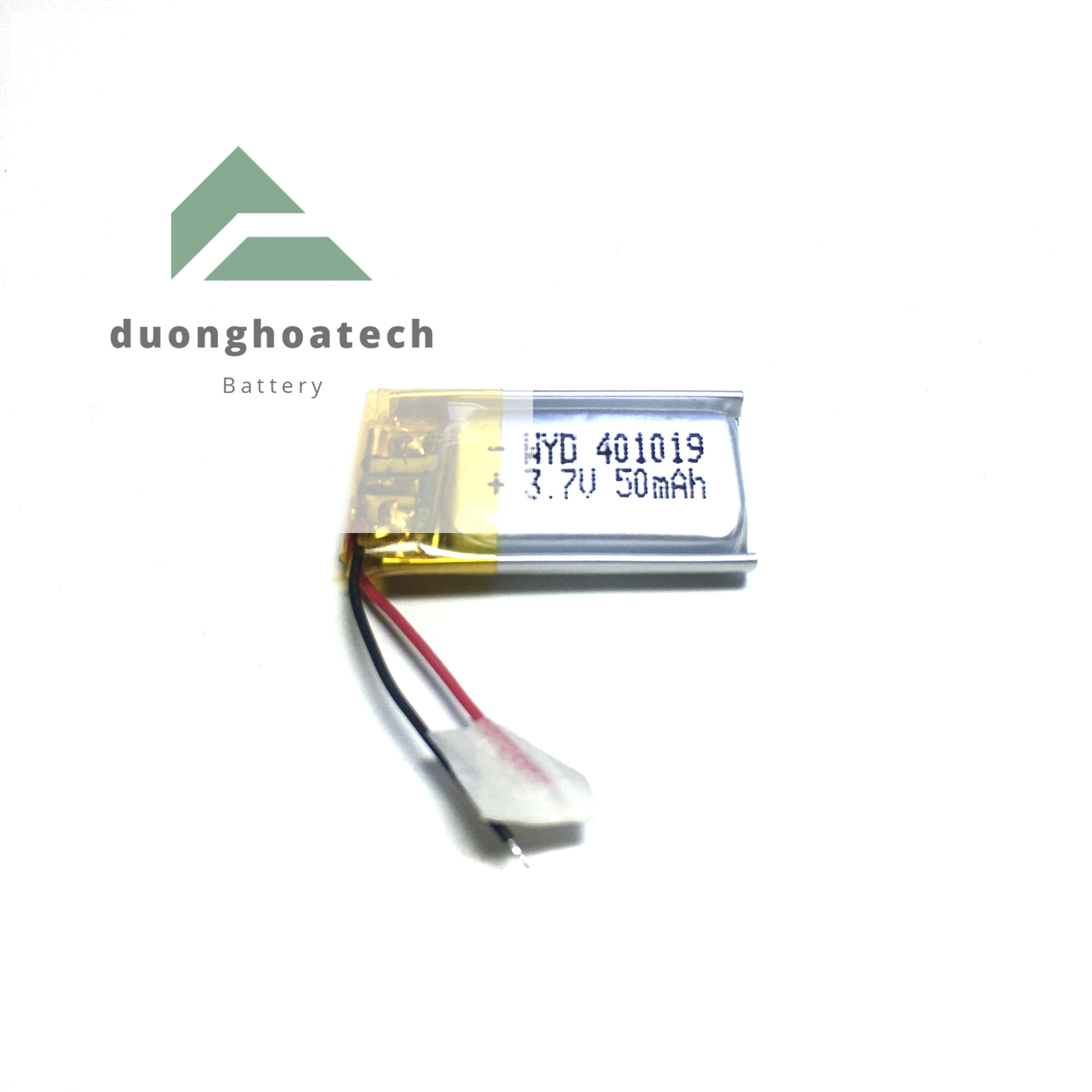 [HCM]Pin Lithium Polymer 3.7V 401019 50 mAh Siêu Nhỏ Siêu Nhẹ Dùng cho Tai nghe