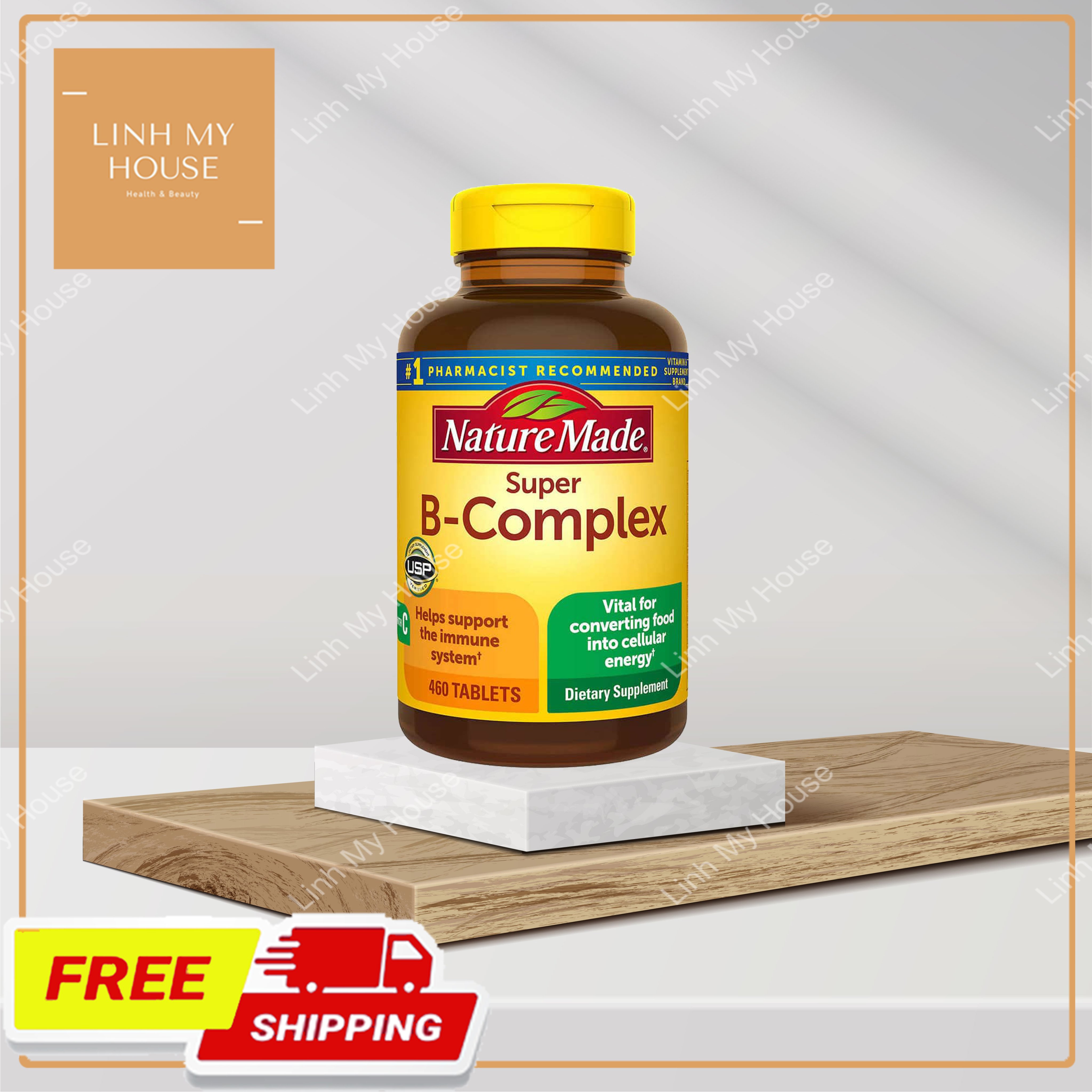 Vitamin B của Nature Made Super B-Complex 460 viên