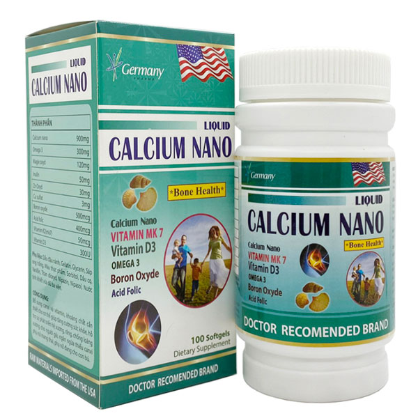 Liquid Calcium Nano, hỗ trợ bổ sung canxi và vitamin, khoáng chất  Hộp 100