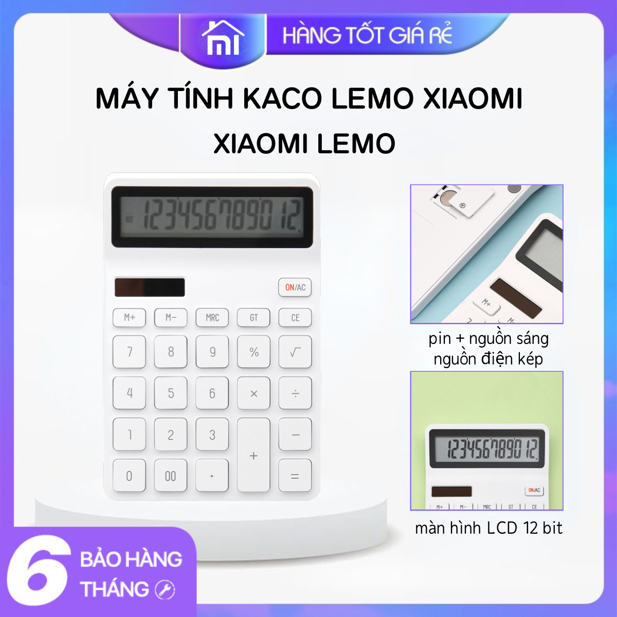 Xiaomi máy tính bỏ túi Kaco Lemo K1412 - Tiện lợi, gọn nhẹ hàng Xiaomi - Mijia