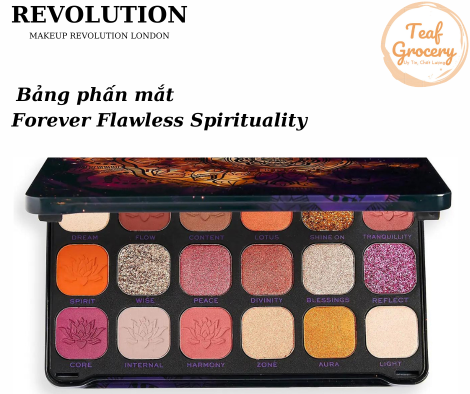 Bảng phấn mắt trang điểm - Makeup Revolution London Forever Flawless Spirituality Eyeshadow Palette