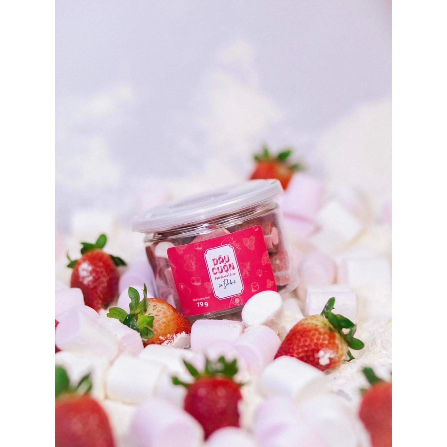 DÂU CUỘN MARSHMALLOW TỪ ĐÀ LẠT - HŨ 79G