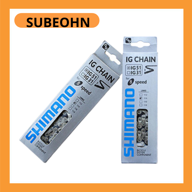 Xích xe đạp thể thao các loại Shimano 8 tốc độ IG51 116 mắt
