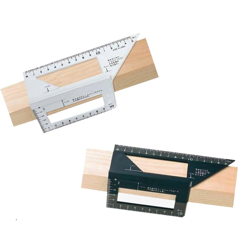 Nhật Bản Hợp Kim Nhôm 45 Độ 90 Độ Chế Biến Gỗ Đa Chức Năng Vuông Đo Góc Thước Đo Góc Trong Cai Trị