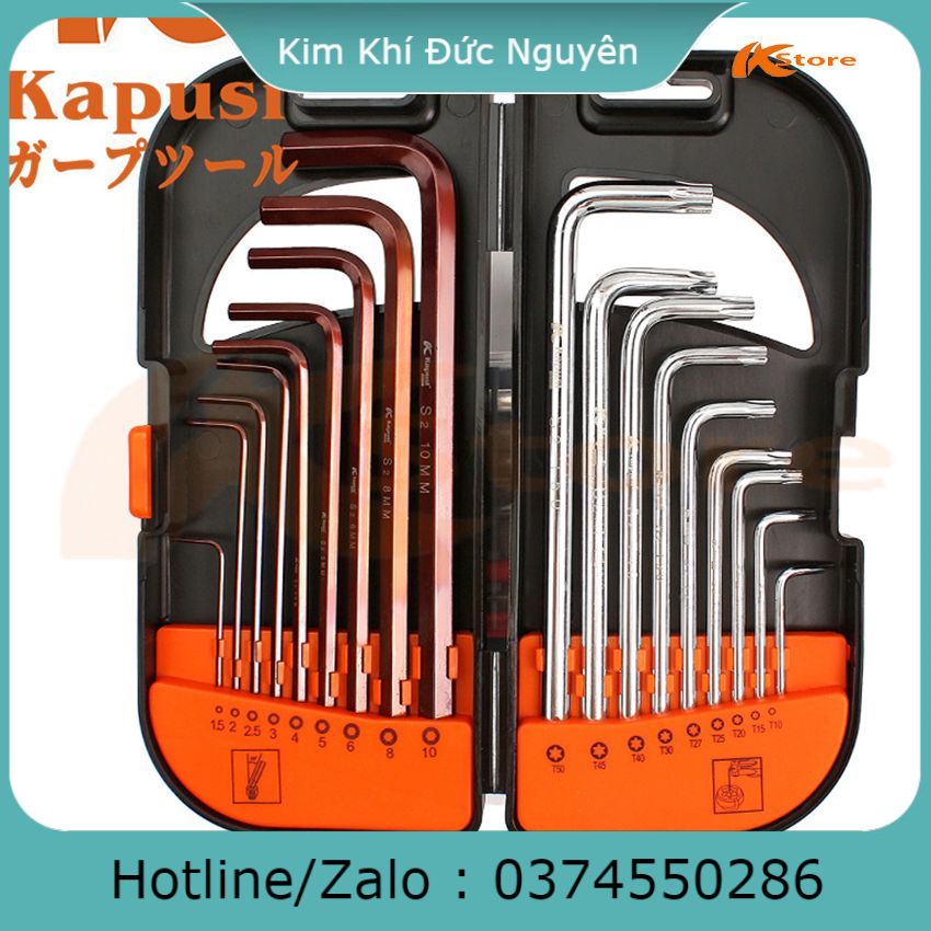 BỘ LỤC GIÁC BI - LỤC GIÁC HOA THỊ18 CHI TIẾT KAPUSI JAPAN, LỤC GIÁC CHỮ L