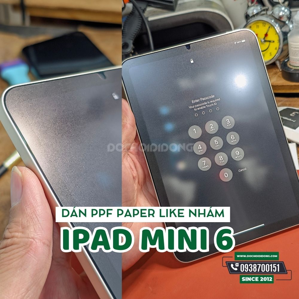 Miếng dán PPF Paper Like Ipad Mini 5/ 9.7/ 10.2/ 10.5/ 11/ 12.9 Các Đời Chống Vân Tay