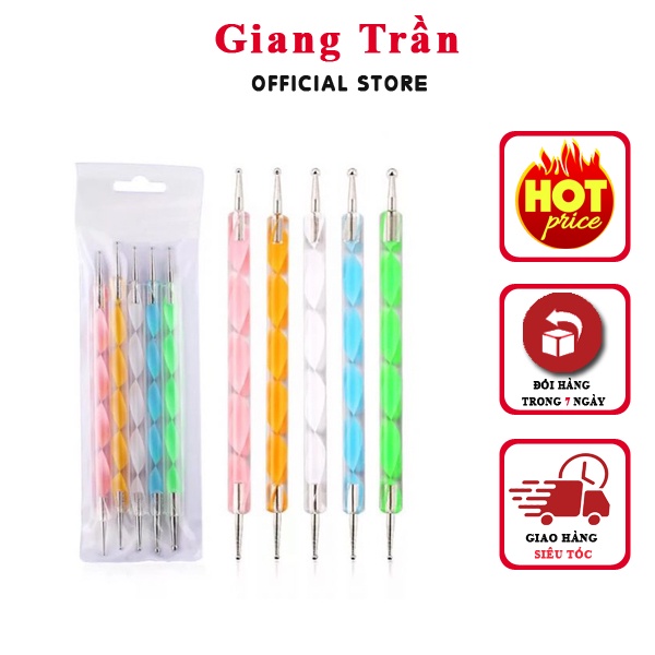 COMBO 5 BÚT CHẤM BI LÀM NAIL TIỆN LỢI