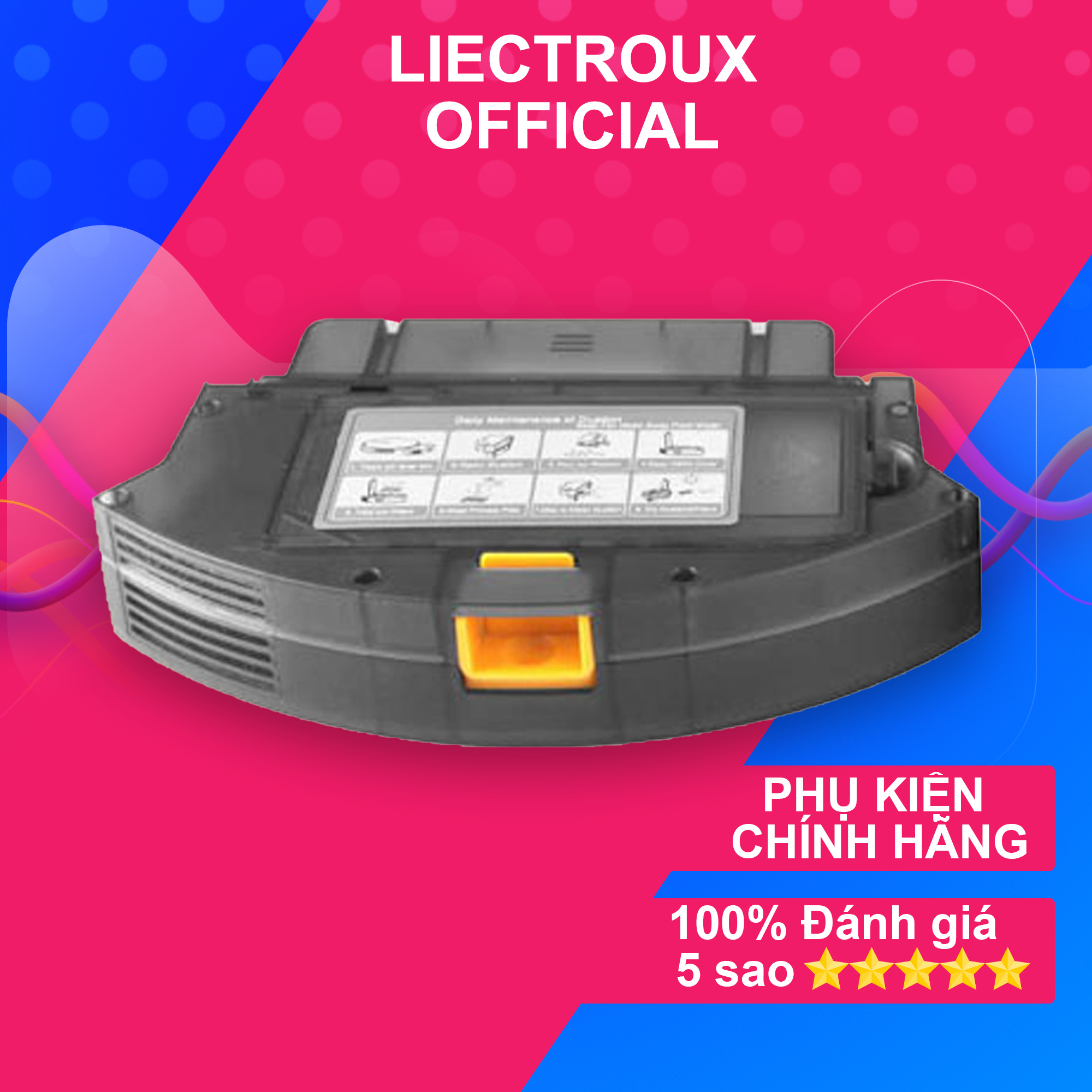 Hộp chứa bụi rác liectroux c30b xr500 ar88 v33 - phụ kiện khay hộc rác robot hút bụi lau nhà liectroux c30b