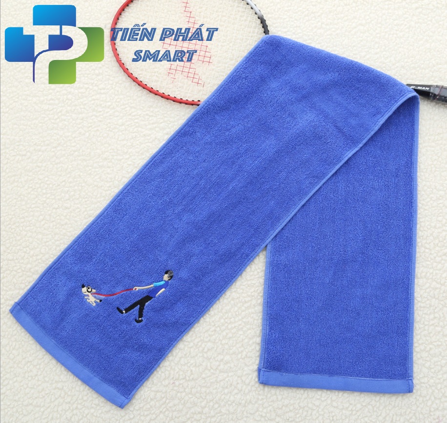 Khăn lau mồ hôi tập Yoga( Màu Xanh Dương)Tienphatsmart Thấm hút tốt và siêu bền đẹp(Có 4 màu)