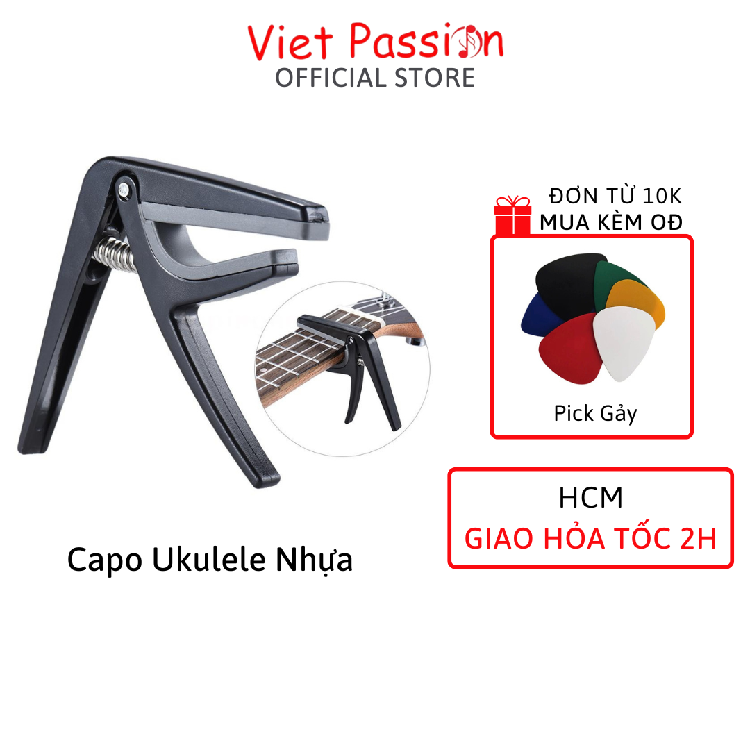 Capo cho đàn ukulele dành riêng đàn ukulele chất liệu nhựa Viet Passion HCM