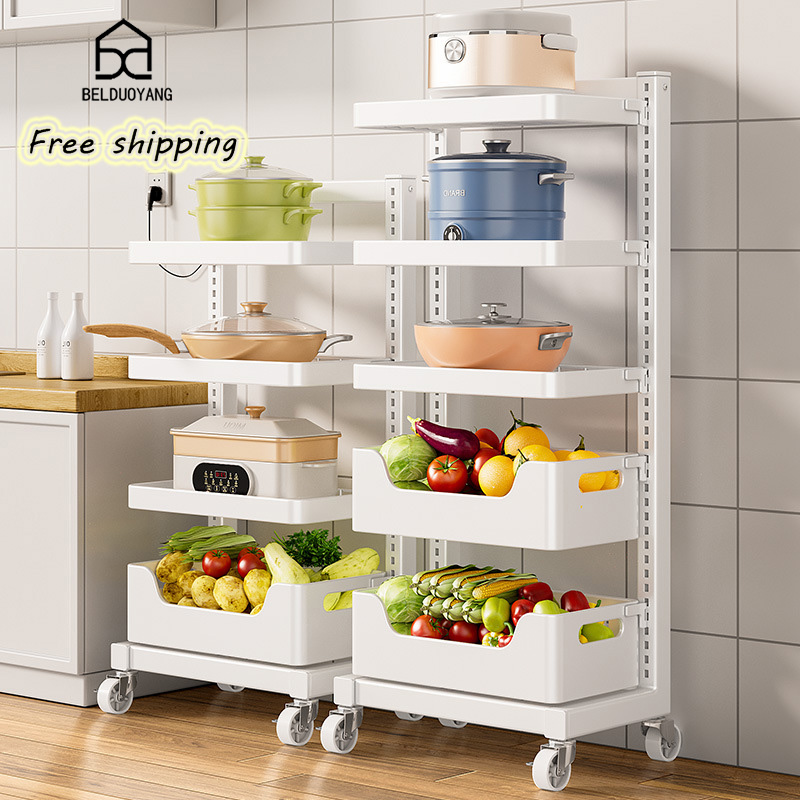 Kitchen pot rack storage rack Household floor multi