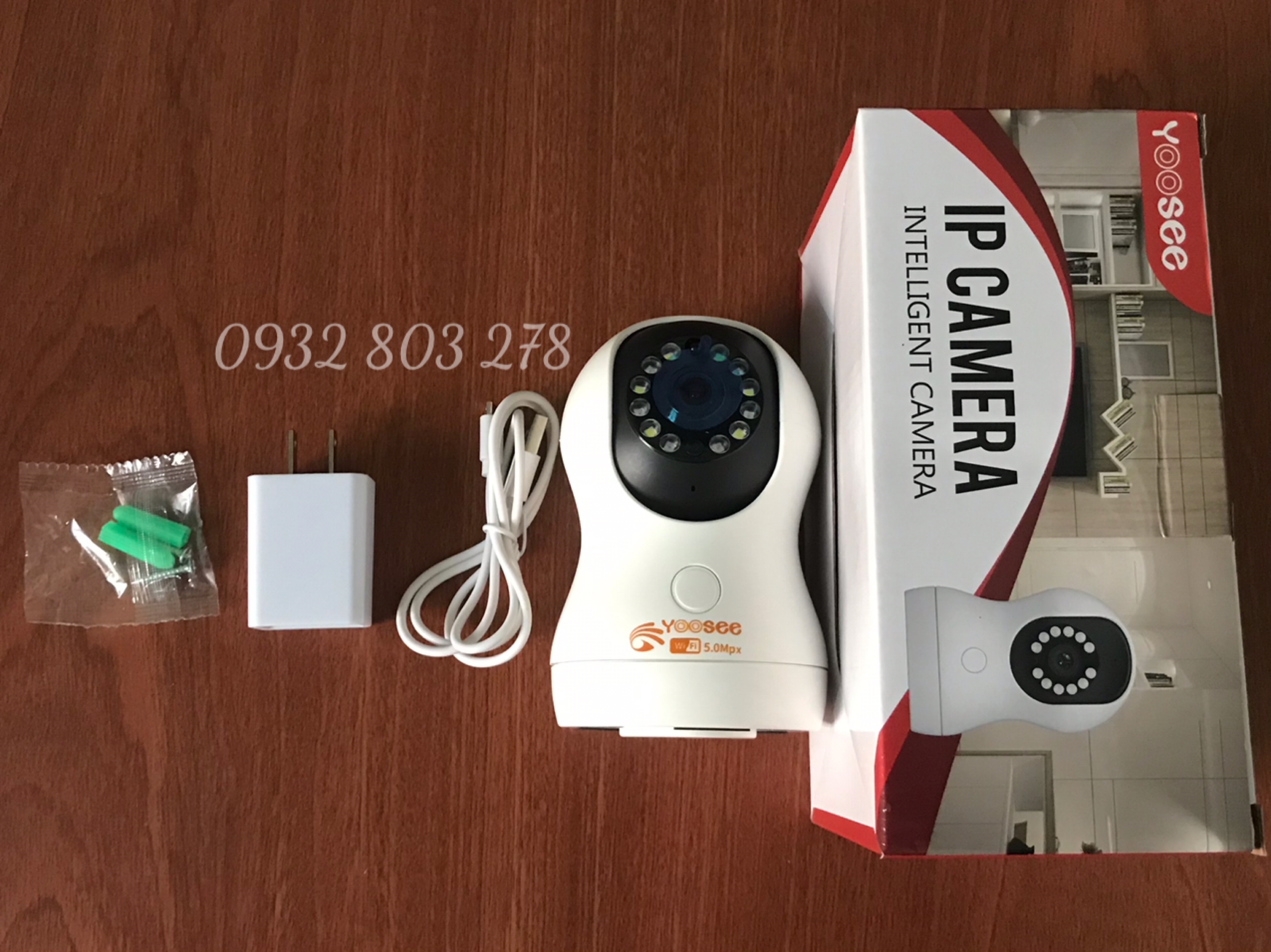 Camera Wifi Yoosee YS12 Full HD 1080P Xoay 360 Độ Giám Sát An Ninh
