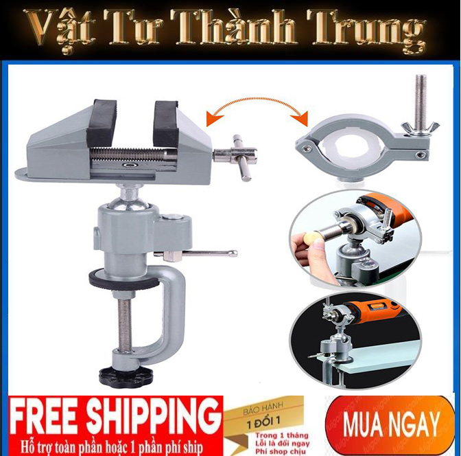 Ê tô kẹp bàn đa năng xoay 180