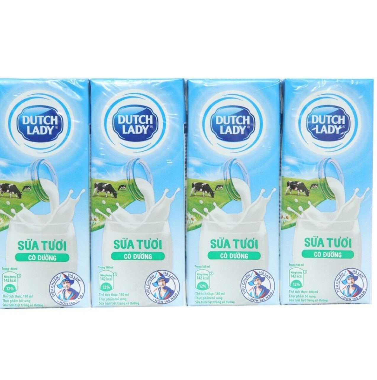 Lốc 4 hộp sữa cô gái hà lan 180ml